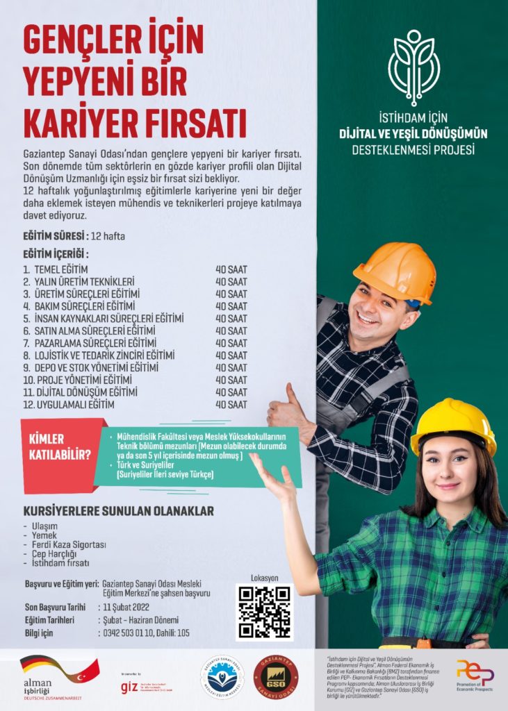 Gaziantep Sanayi Odası’ndan Kariyer Fırsatı